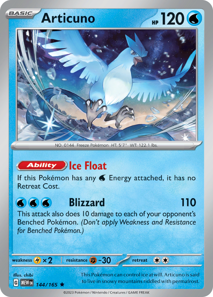 Articuno (144/165) [Scarlet & Violet: 151] | Anubis Games and Hobby