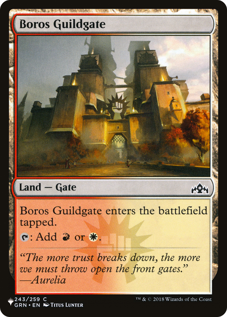 Boros Guildgate [The List] | Anubis Games and Hobby