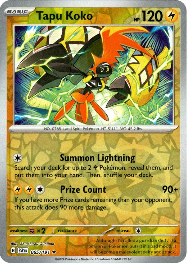 Tapu Koko (065/191) [Scarlet & Violet: Surging Sparks] | Anubis Games and Hobby