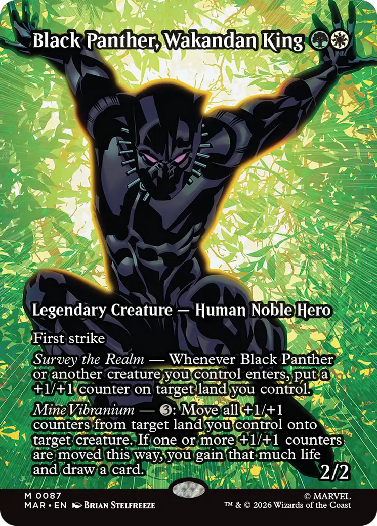 Black Panther, Wakandan King (Borderless) [Marvel Universe: Eternal-Legal] | Anubis Games and Hobby