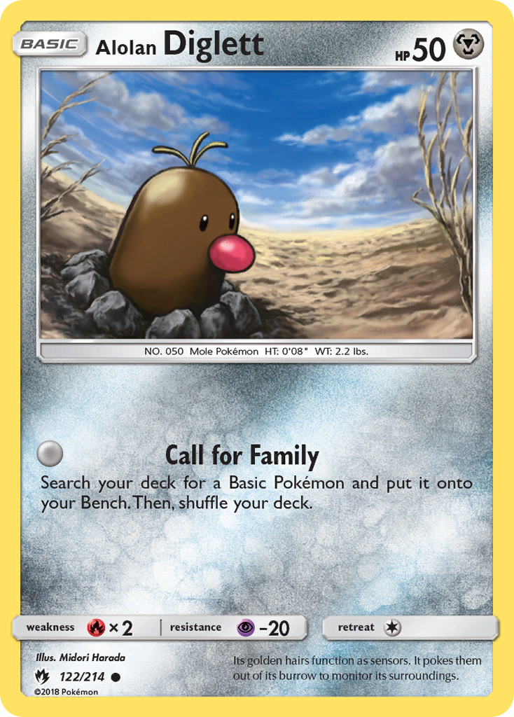Alolan Diglett (122/214) [Sun & Moon: Lost Thunder] | Anubis Games and Hobby
