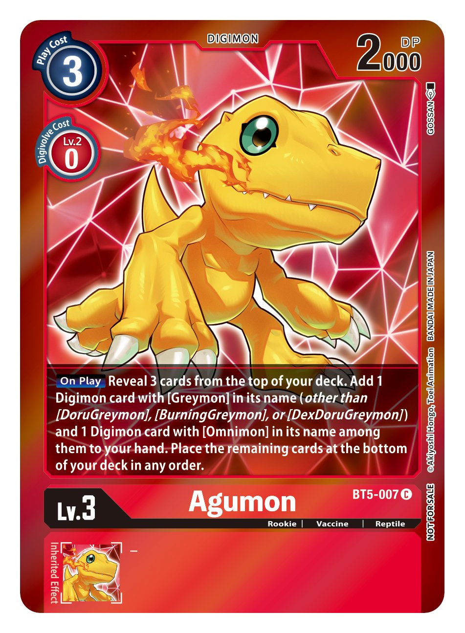 Agumon [BT5-007] (Event Pack 2) [Battle of Omni] | Anubis Games and Hobby