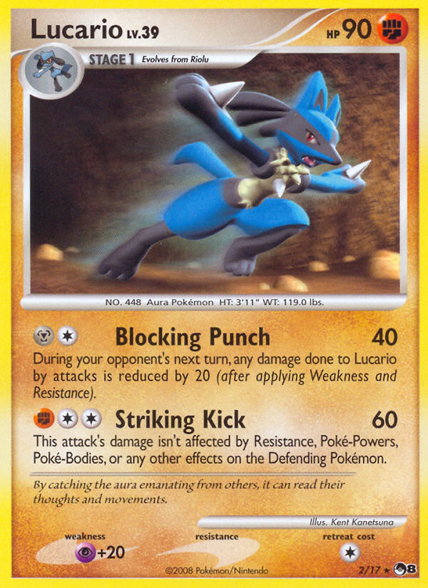 Lucario (2/17) [POP Series 8] | Anubis Games and Hobby
