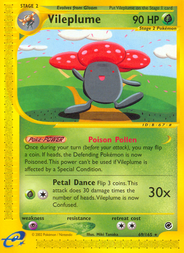 Vileplume (69/165) [Expedition: Base Set] | Anubis Games and Hobby