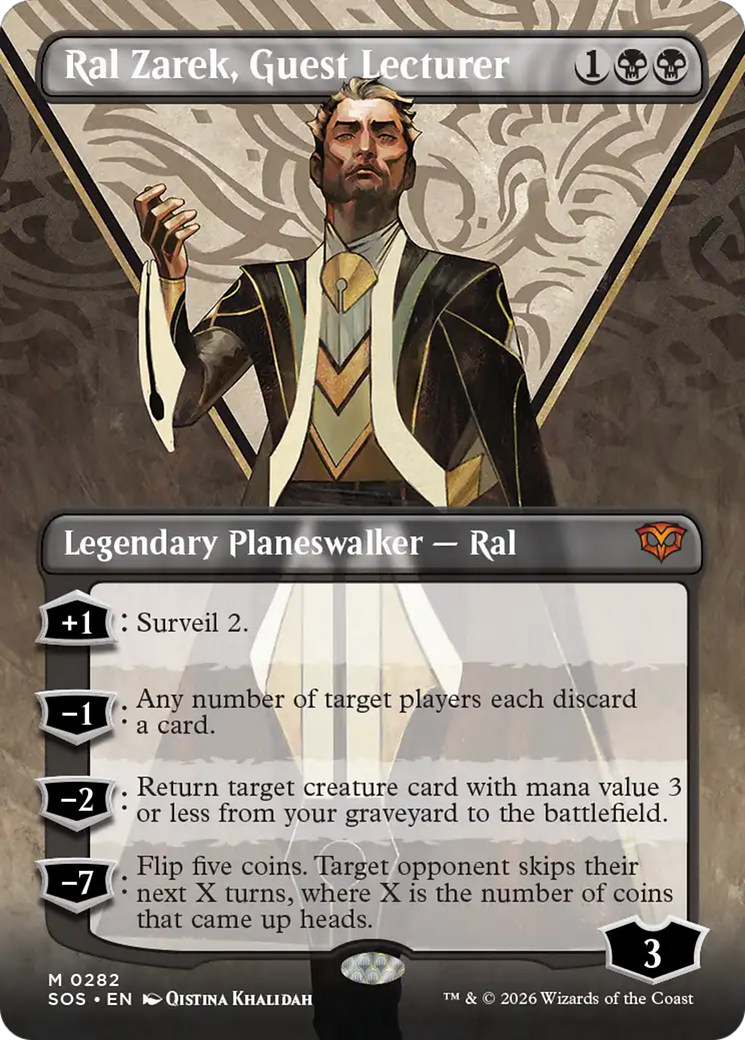 Ral Zarek, Guest Lecturer (Borderless) [Secrets of Strixhaven] | Anubis Games and Hobby