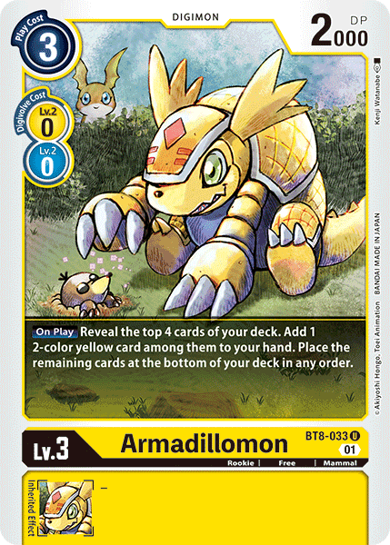 Armadillomon [BT8-033] [New Awakening] | Anubis Games and Hobby