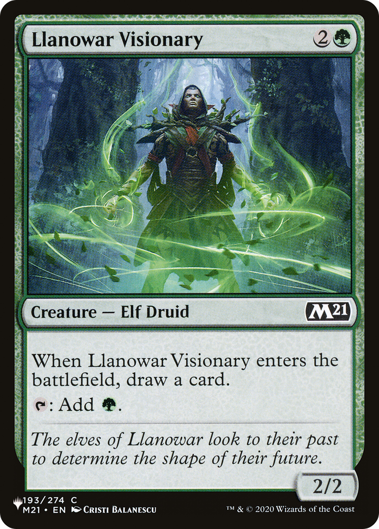 Llanowar Visionary [The List] | Anubis Games and Hobby
