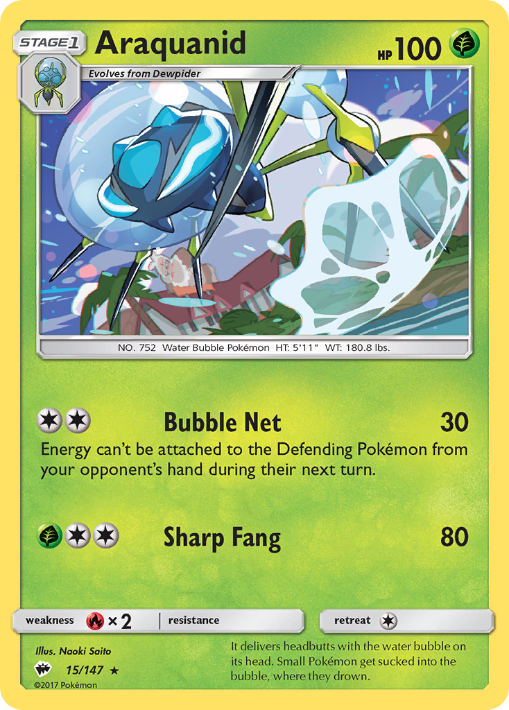 Araquanid (15/147) [Sun & Moon: Burning Shadows] | Anubis Games and Hobby