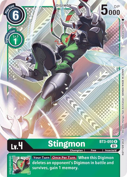 Stingmon [BT3-050] (Official Tournament Pack Vol.4) [Release Special Booster Promos] | Anubis Games and Hobby