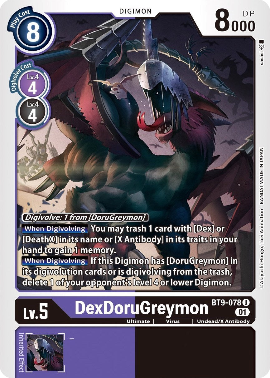 DexDoruGreymon [BT9-078] [X Record] | Anubis Games and Hobby