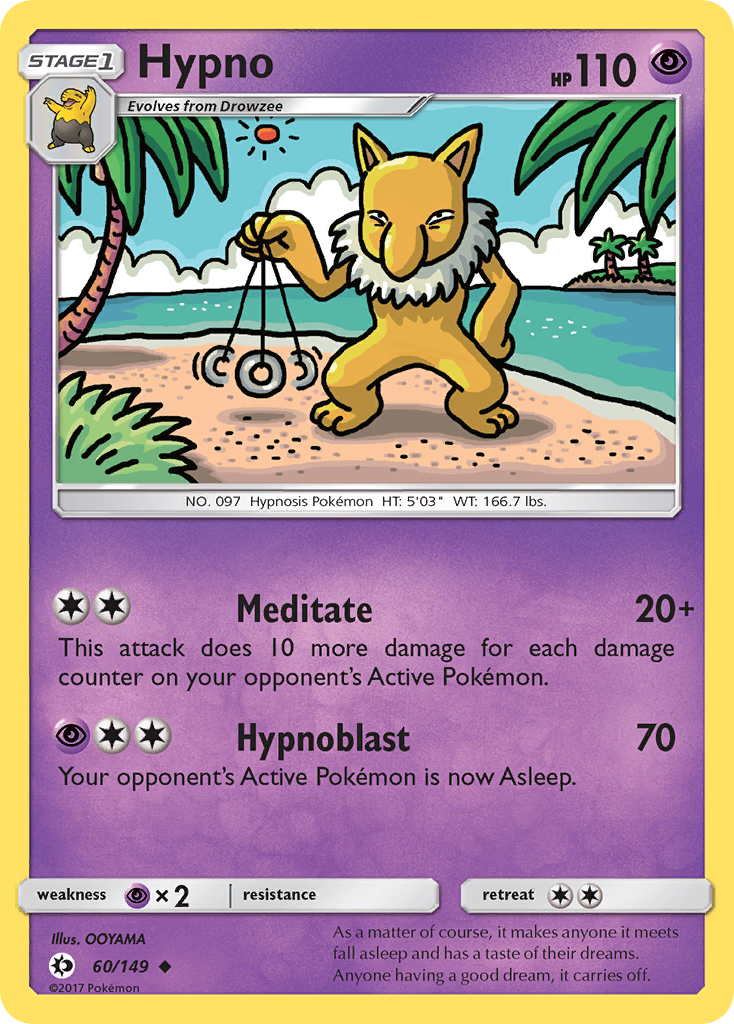 Hypno (60/149) [Sun & Moon: Base Set] | Anubis Games and Hobby
