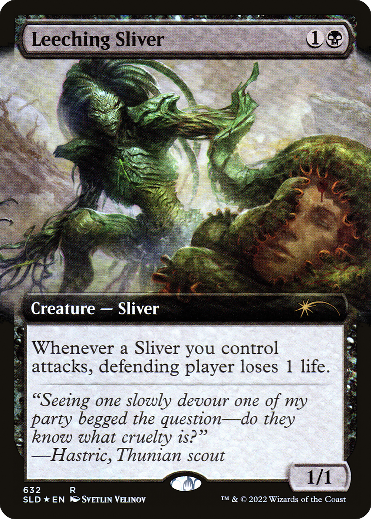 Leeching Sliver (Extended Art) [Secret Lair Drop Promos] | Anubis Games and Hobby