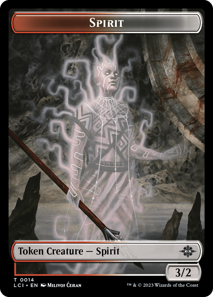 Copy // Spirit Double-Sided Token [The Lost Caverns of Ixalan Tokens] | Anubis Games and Hobby