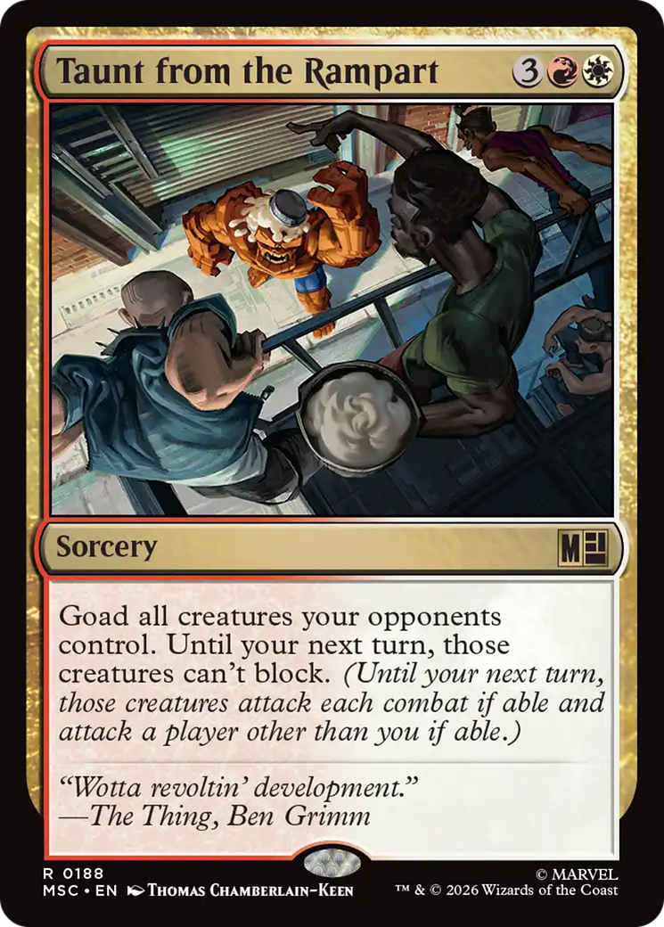 Taunt from the Rampart [Marvel Super Heroes Commander] | Anubis Games and Hobby