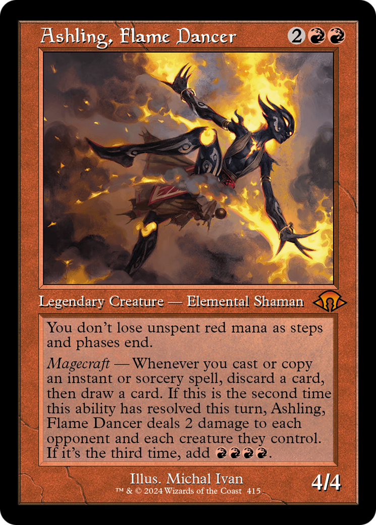 Ashling, Flame Dancer (Retro) [Modern Horizons 3] | Anubis Games and Hobby