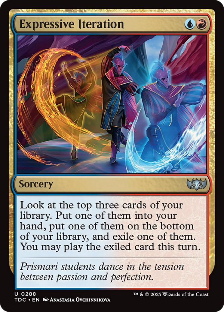 Expressive Iteration [Tarkir: Dragonstorm Commander] | Anubis Games and Hobby