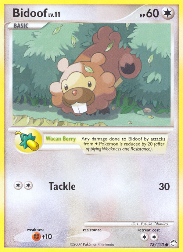 Bidoof (73/123) [Diamond & Pearl: Mysterious Treasures] | Anubis Games and Hobby