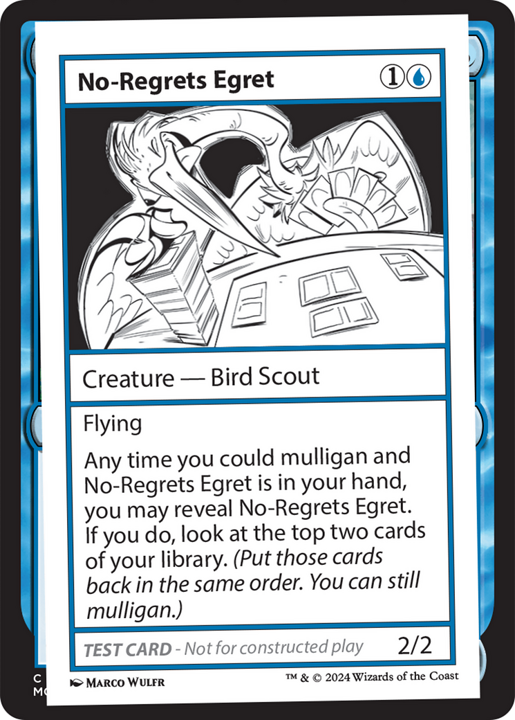 No-Regrets Egret [Mystery Booster 2 Playtest Cards] | Anubis Games and Hobby