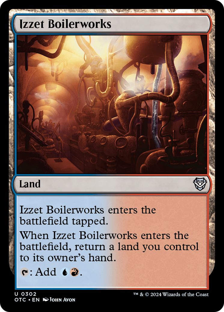 Izzet Boilerworks [Outlaws of Thunder Junction Commander] | Anubis Games and Hobby