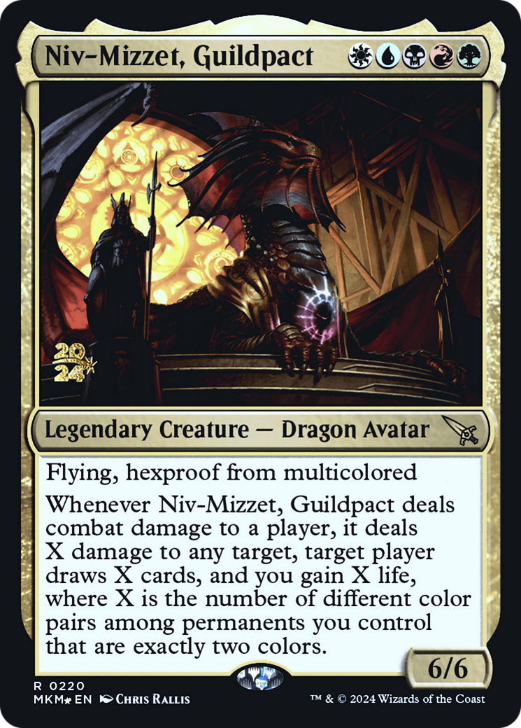 Niv-Mizzet, Guildpact [Murders at Karlov Manor Prerelease Promos] | Anubis Games and Hobby