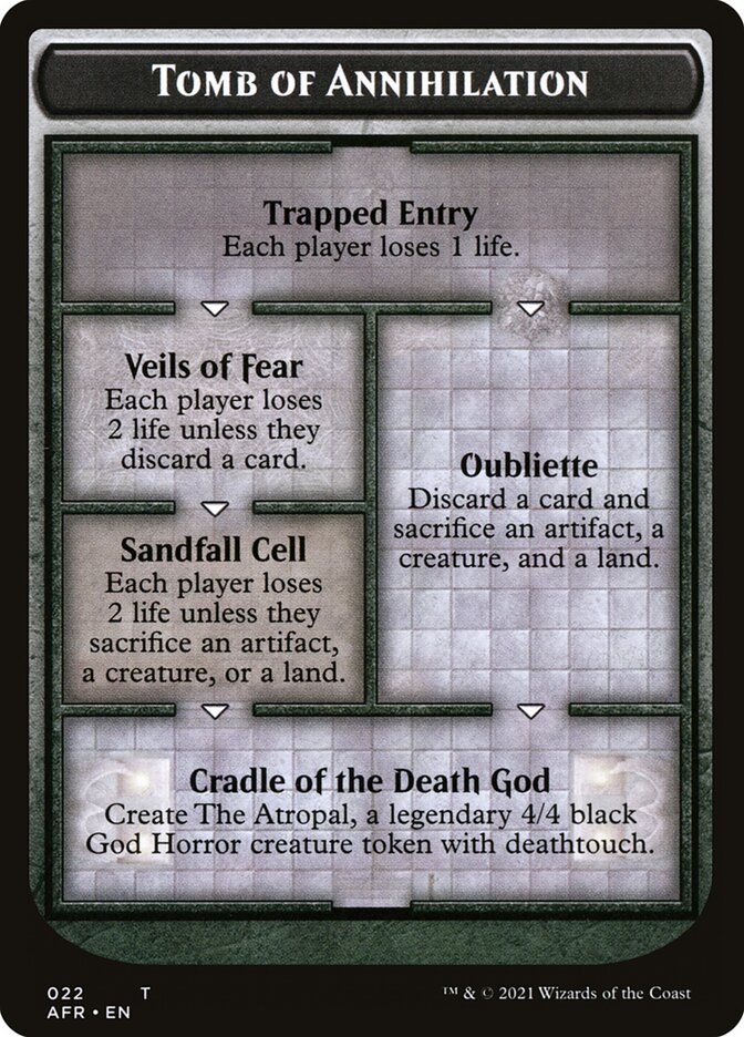 Tomb of Annihilation Token (Oversized) [Oversize Cards] | Anubis Games and Hobby