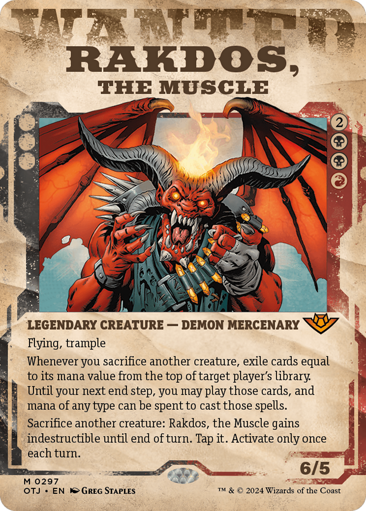 Rakdos, the Muscle (Showcase) [Outlaws of Thunder Junction] | Anubis Games and Hobby