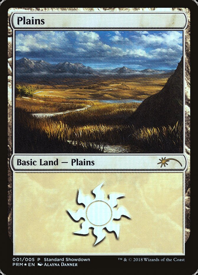 Plains (Alayna Danner) [Standard Showdown Promos] | Anubis Games and Hobby