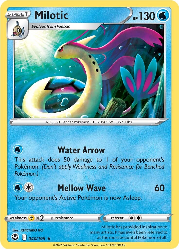 Milotic (040/195) [Sword & Shield: Silver Tempest] | Anubis Games and Hobby