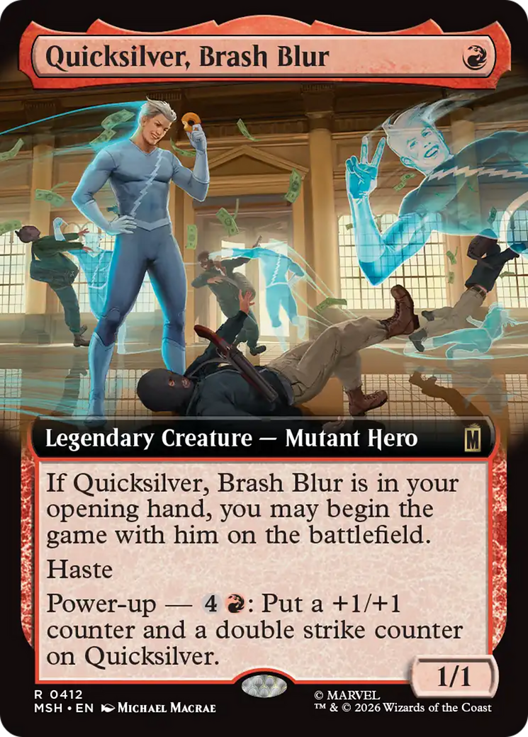 Quicksilver, Brash Blur (Extended Art) [Marvel Super Heroes] | Anubis Games and Hobby