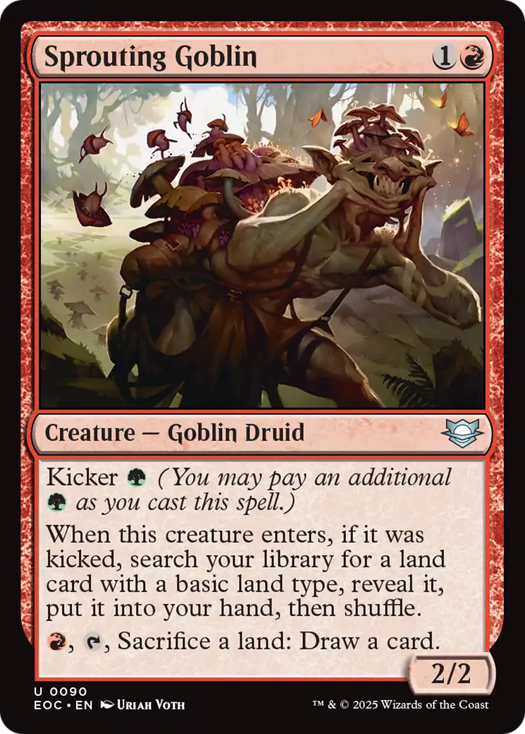 Sprouting Goblin [Edge of Eternities Commander] | Anubis Games and Hobby