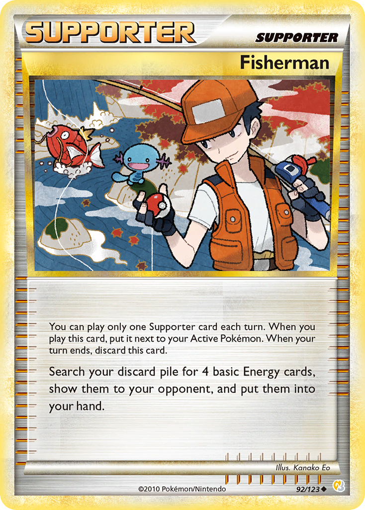 Fisherman (92/123) [HeartGold & SoulSilver: Base Set] | Anubis Games and Hobby