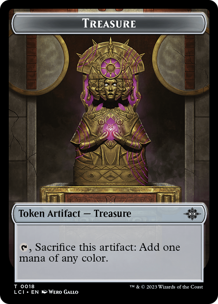 Treasure (0018) // Bat Double-Sided Token [The Lost Caverns of Ixalan Tokens] | Anubis Games and Hobby