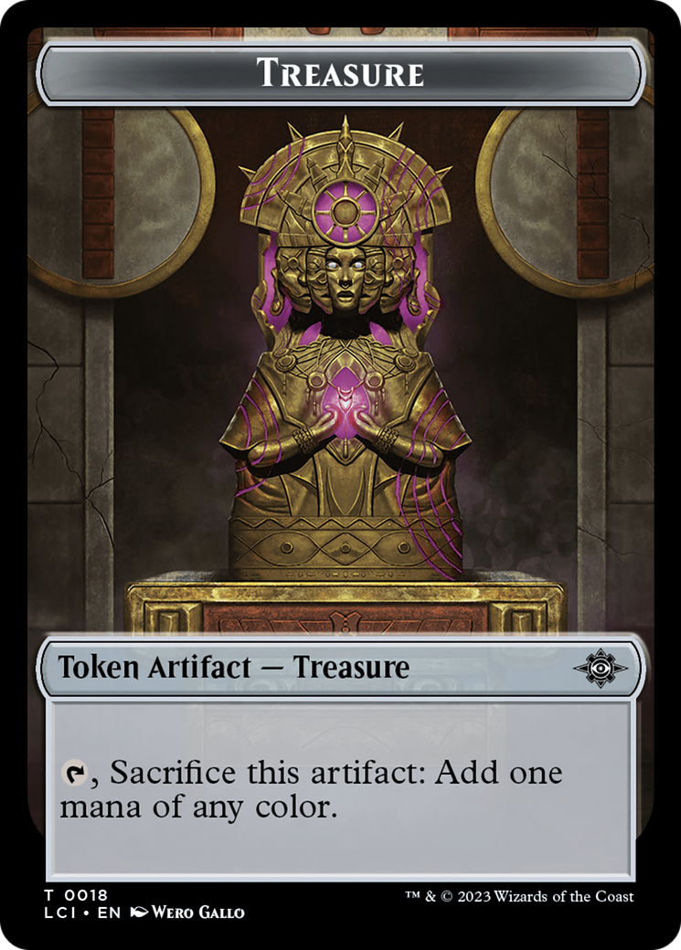 Treasure (0018) // Fungus Double-Sided Token [The Lost Caverns of Ixalan Tokens] | Anubis Games and Hobby