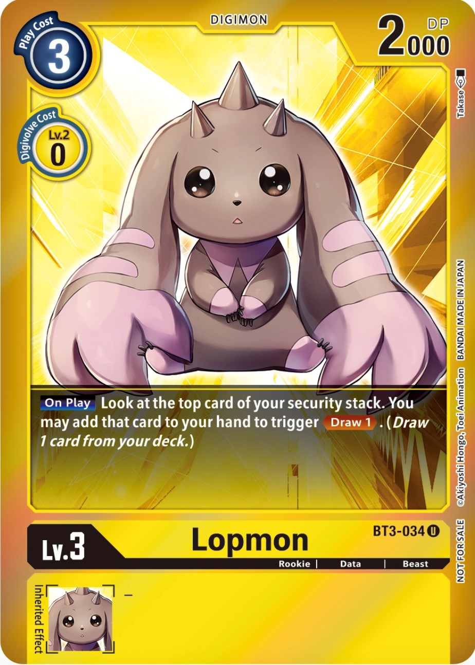 Lopmon [BT3-034] (Event Pack 4) [Release Special Booster Promos] | Anubis Games and Hobby