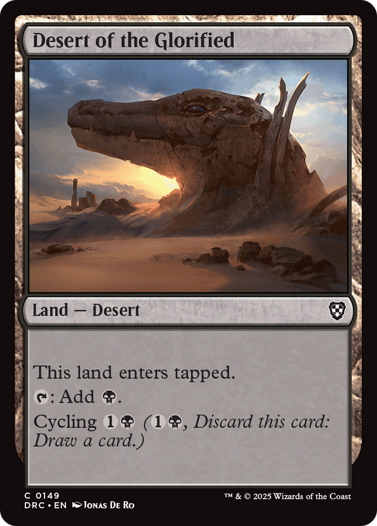 Desert of the Glorified [Aetherdrift Commander] | Anubis Games and Hobby