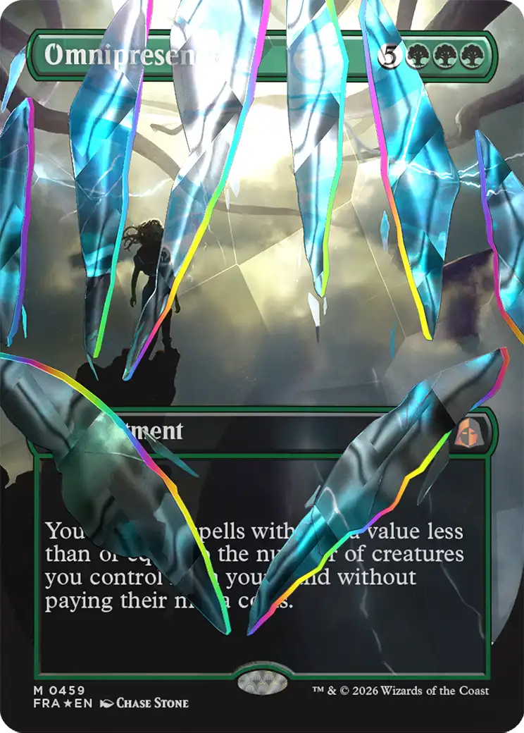 Omnipresence (Borderless) (Facet Foil) (0459) [Reality Fracture] | Anubis Games and Hobby