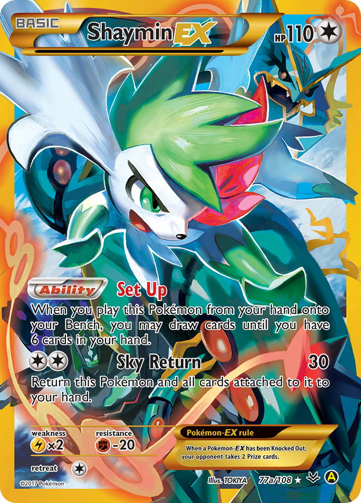 Shaymin EX (77a/108) [Alternate Art Promos] | Anubis Games and Hobby