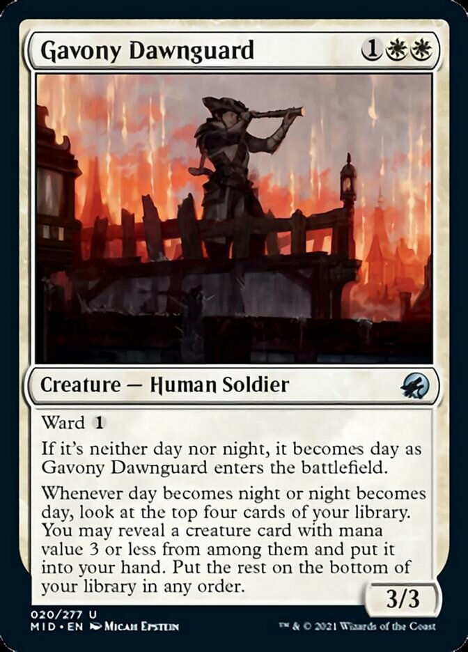 Gavony Dawnguard [Innistrad: Midnight Hunt] | Anubis Games and Hobby
