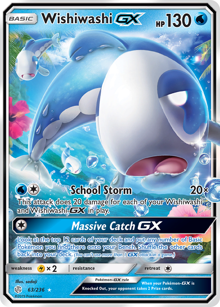Wishiwashi GX (63/236) [Sun & Moon: Cosmic Eclipse] | Anubis Games and Hobby
