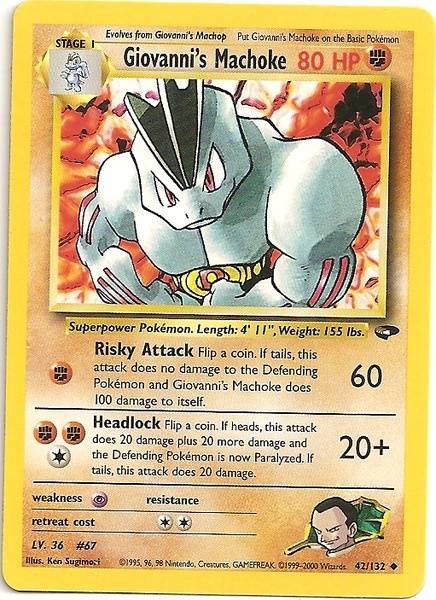 Giovanni's Machoke (42/132) [Gym Challenge Unlimited] | Anubis Games and Hobby