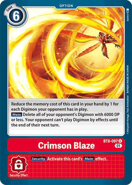 Crimson Blaze [BT8-097] [New Awakening] | Anubis Games and Hobby