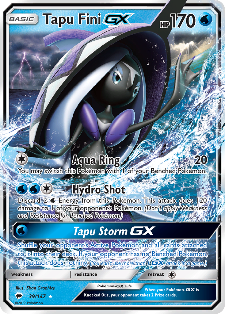 Tapu Fini GX (39/147) [Sun & Moon: Burning Shadows] | Anubis Games and Hobby