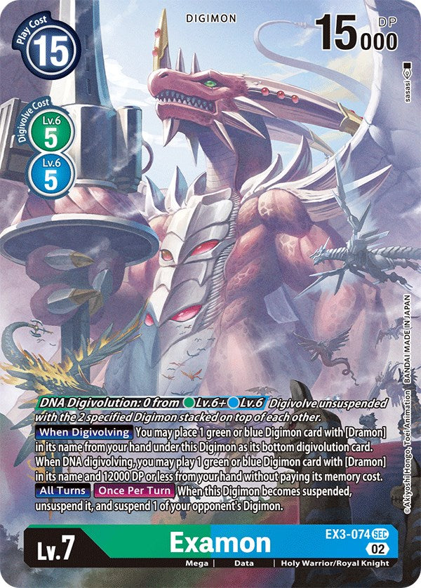 Examon [EX3-074] (Alternate Art) [Draconic Roar] | Anubis Games and Hobby