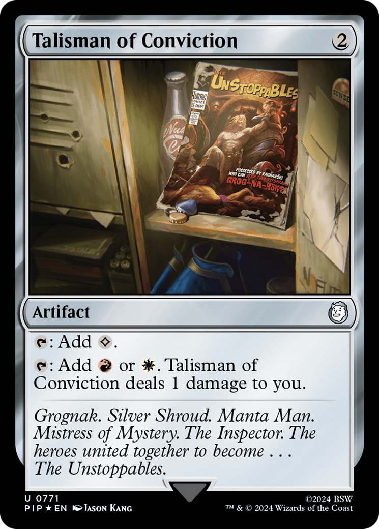 Talisman of Conviction (Surge Foil) [Fallout] | Anubis Games and Hobby