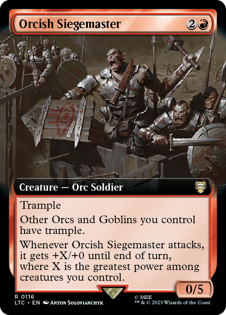 Orcish Siegemaster (Extended Art) [The Lord of the Rings: Tales of Middle-Earth Commander] | Anubis Games and Hobby