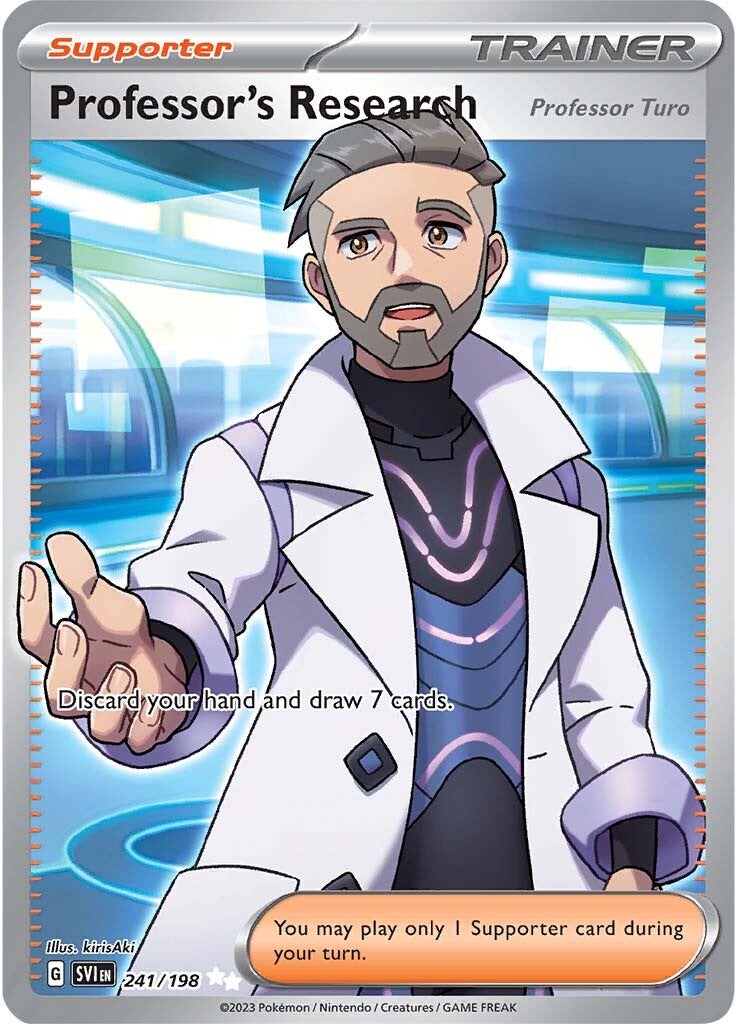 Professor's Research (Professor Turo) (241/198) [Scarlet & Violet: Base Set] | Anubis Games and Hobby