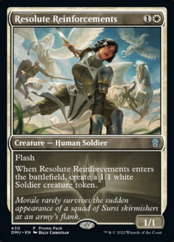 Resolute Reinforcements (Promo Pack) [Dominaria United Promos] | Anubis Games and Hobby