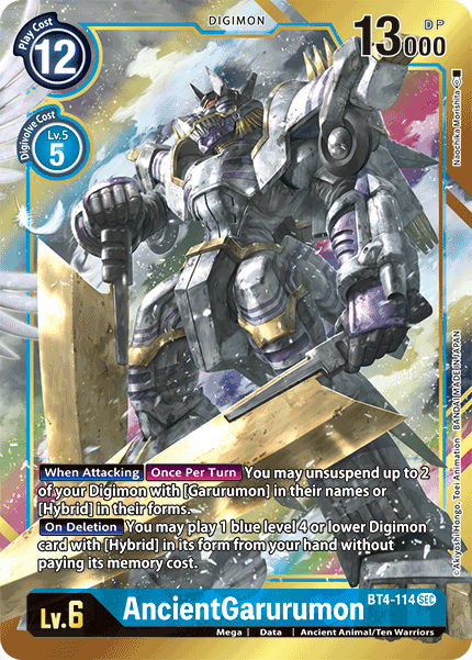 AncientGarurumon [BT4-114] (Alternate Art) [Great Legend] | Anubis Games and Hobby