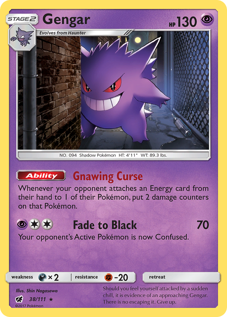 Gengar (38/111) [Sun & Moon: Crimson Invasion] | Anubis Games and Hobby