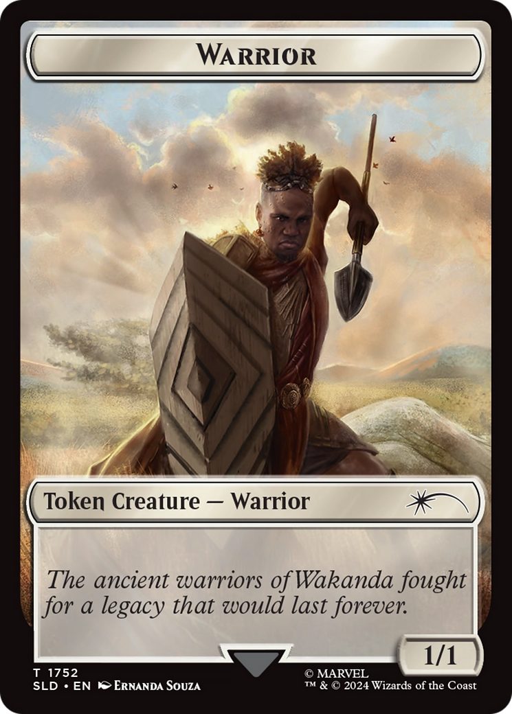 Warrior Token (Rainbow Foil) [Secret Lair Drop Series] | Anubis Games and Hobby